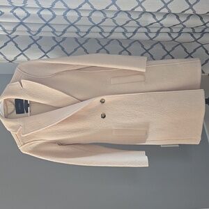 J Crew Daphne Coat Italian Boiled Wool Ivory 0